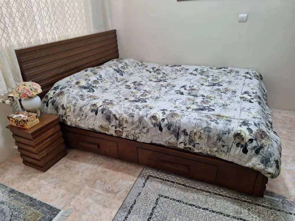 سرویس چوب تمیز (بدون تشک)|تخت و سرویس خواب|تهران, وحیدیه|دیوار