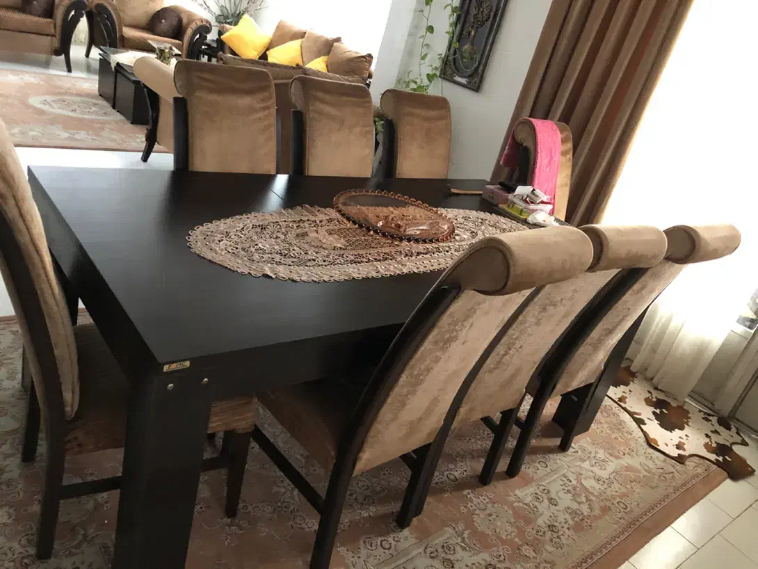 فروش فوری میز غذاخوری ۸ نفره|میز و صندلی غذاخوری|رشت, پورسینا|دیوار