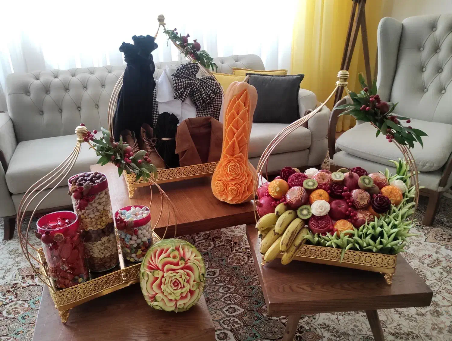 میوه آرایی و دکور یلدا|صنایع دستی و سایر لوازم تزئینی|نیشابور, میدون بار|دیوار