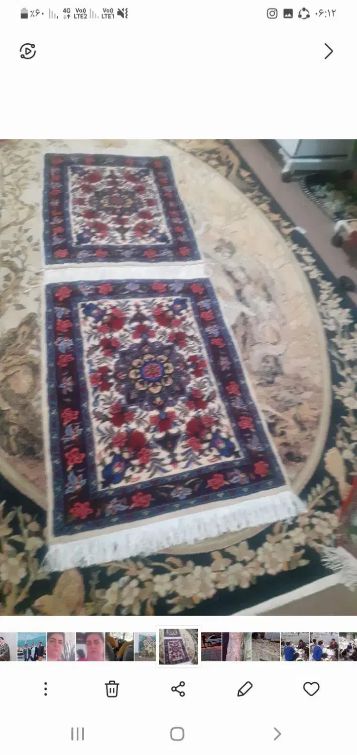 پشتی دستبافت نخ معمولی|فرش|سنندج, |دیوار