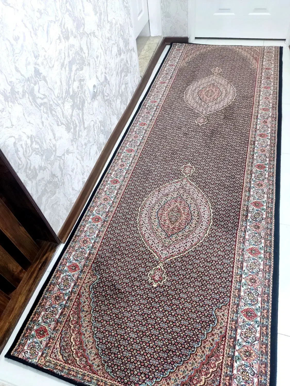 کناره فرش ۳متری ماهی ۷۰۰شانه تراکم ۲۵۵۰ تمام نخ|فرش|تبریز, |دیوار