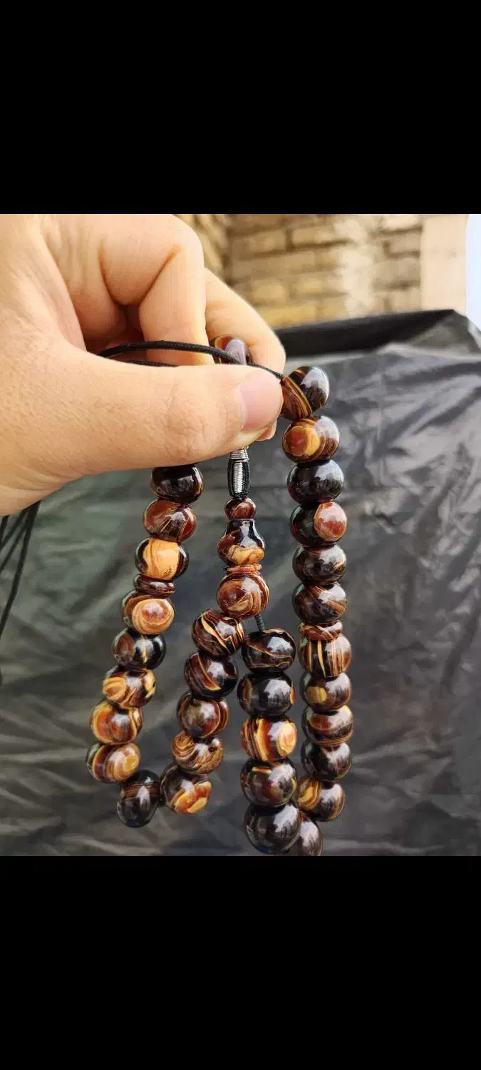 تسبیح کهربا سایز14حسین معتقدی کلکسیونی|کلکسیون اشیاء عتیقه|کرمانشاه, |دیوار