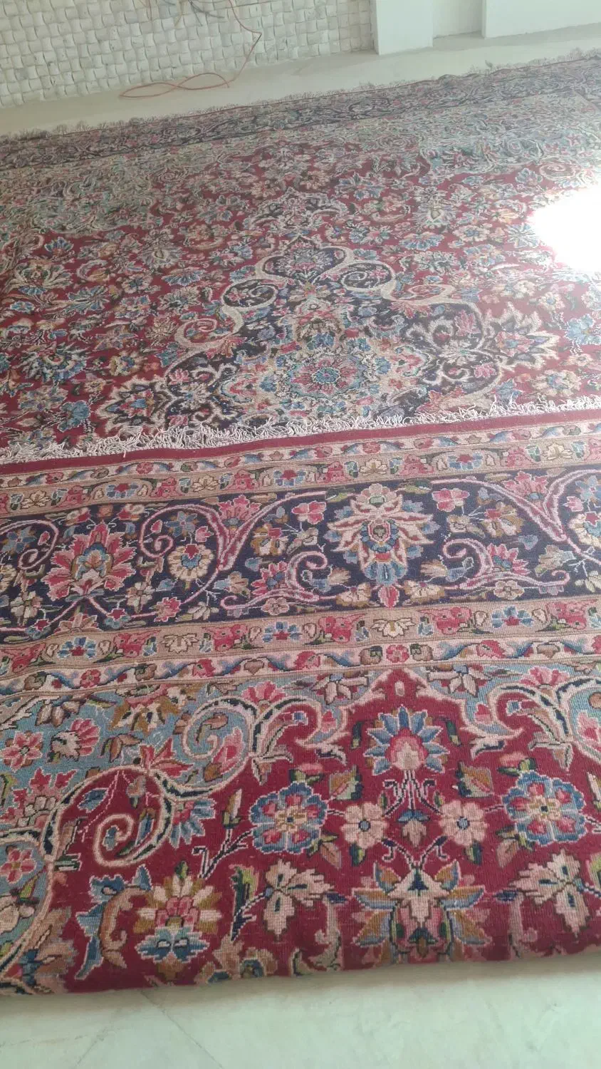 قالی ۳در 4 دستباف کرمانی طرح شاعباسی|فرش|کرمان, |دیوار