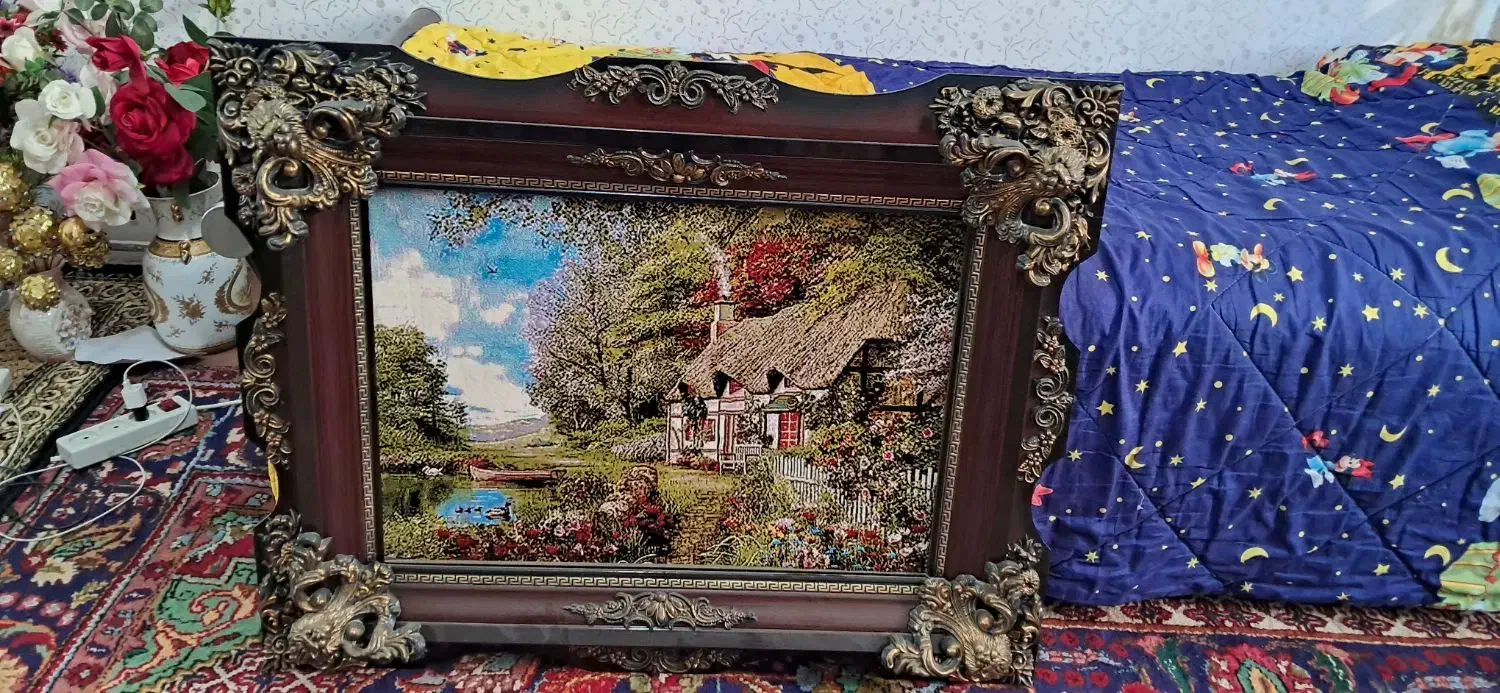 تابلو فرش طبیعت در حد|تابلو فرش|سلماس, |دیوار