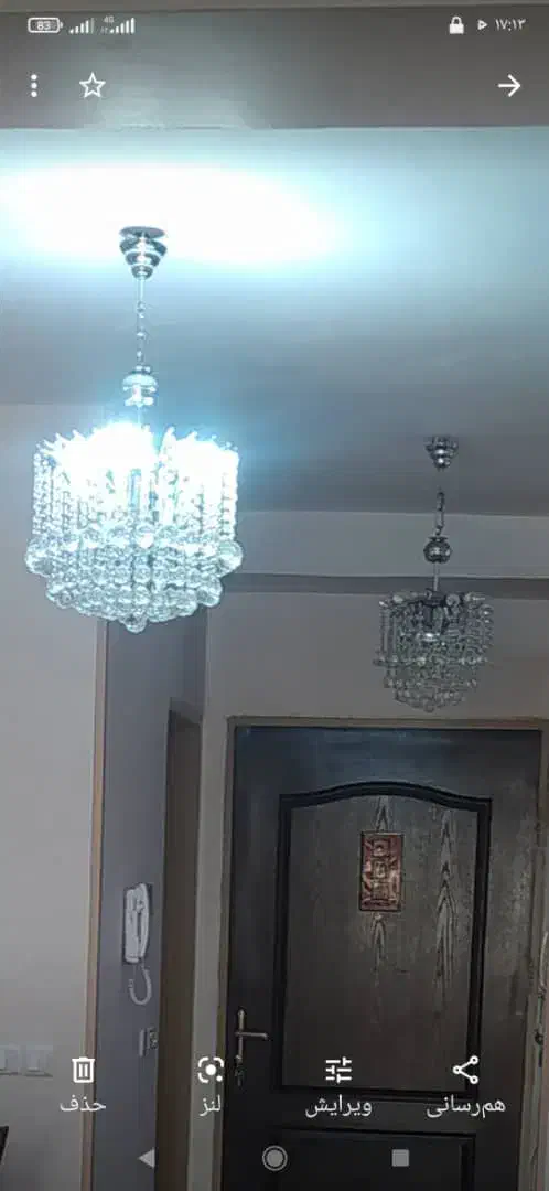 لوستر کریستالی|لوستر و چراغ آویز|کرج, شاهینویلا|دیوار