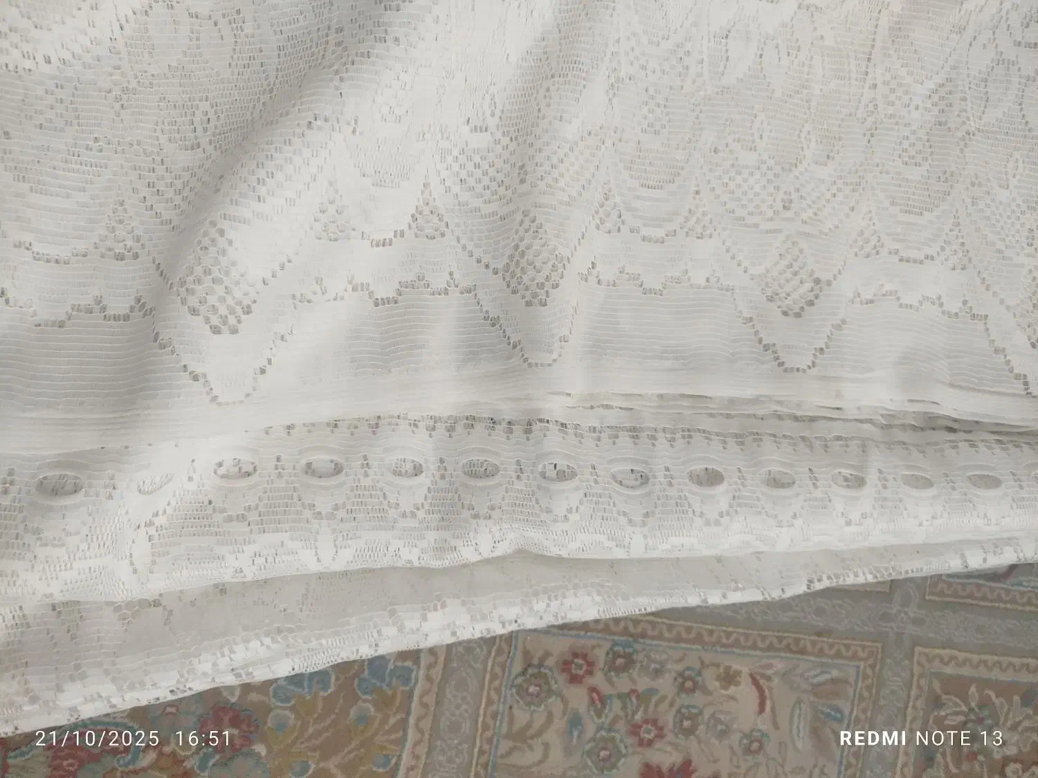 پرده توری|پرده، رانر، رومیزی|قم, باغ شریفی|دیوار