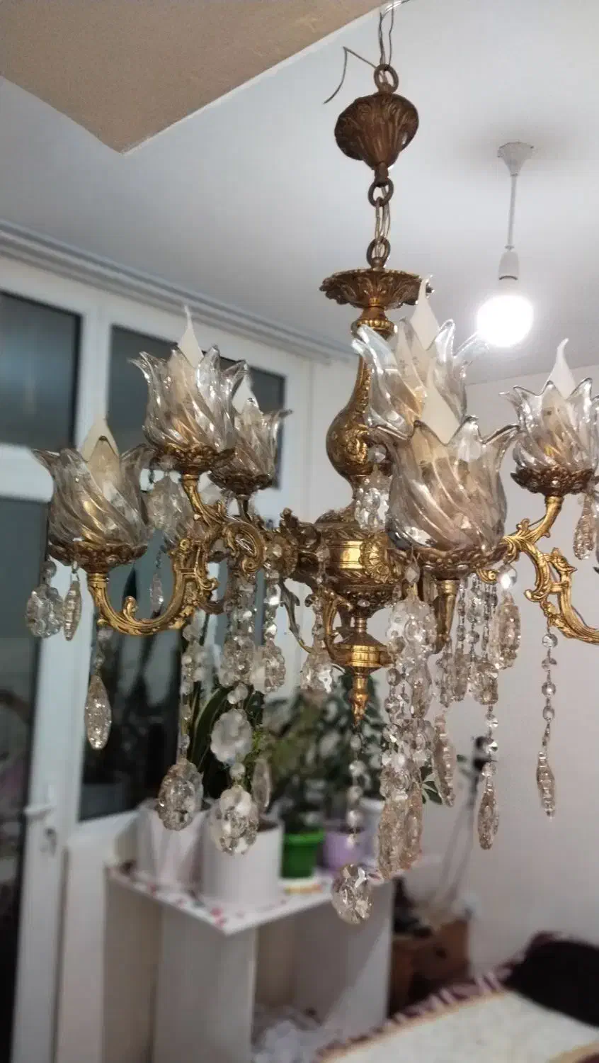 لوستر۱۰ شعله|لوستر و چراغ آویز|کرج, شهرک ظفر|دیوار