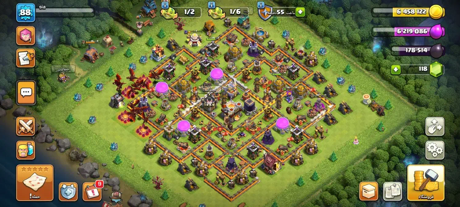 اکانت کلش آف کلنز فروشی|کنسول، بازی ویدئویی و آنلاین|پرند, فاز ۶|دیوار