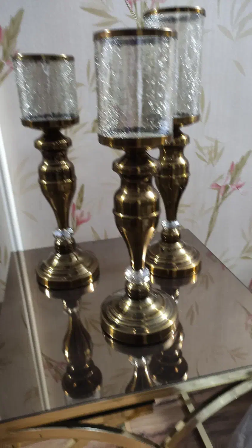 فروش میز سه عددی .ست سه عددی شمعدان و دکور شطرنج|صنایع دستی و سایر لوازم تزئینی|تهران, قصر فیروزه ۱|دیوار