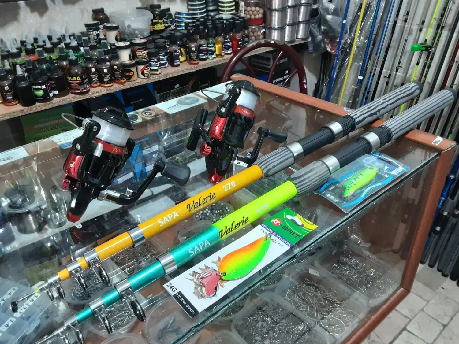 ست چوب وچرخ ماهیگیری ساپا مخصوص اردک ماهی|ماهیگیری|مشهد, شهرک رازی (شهرک غرب)|دیوار