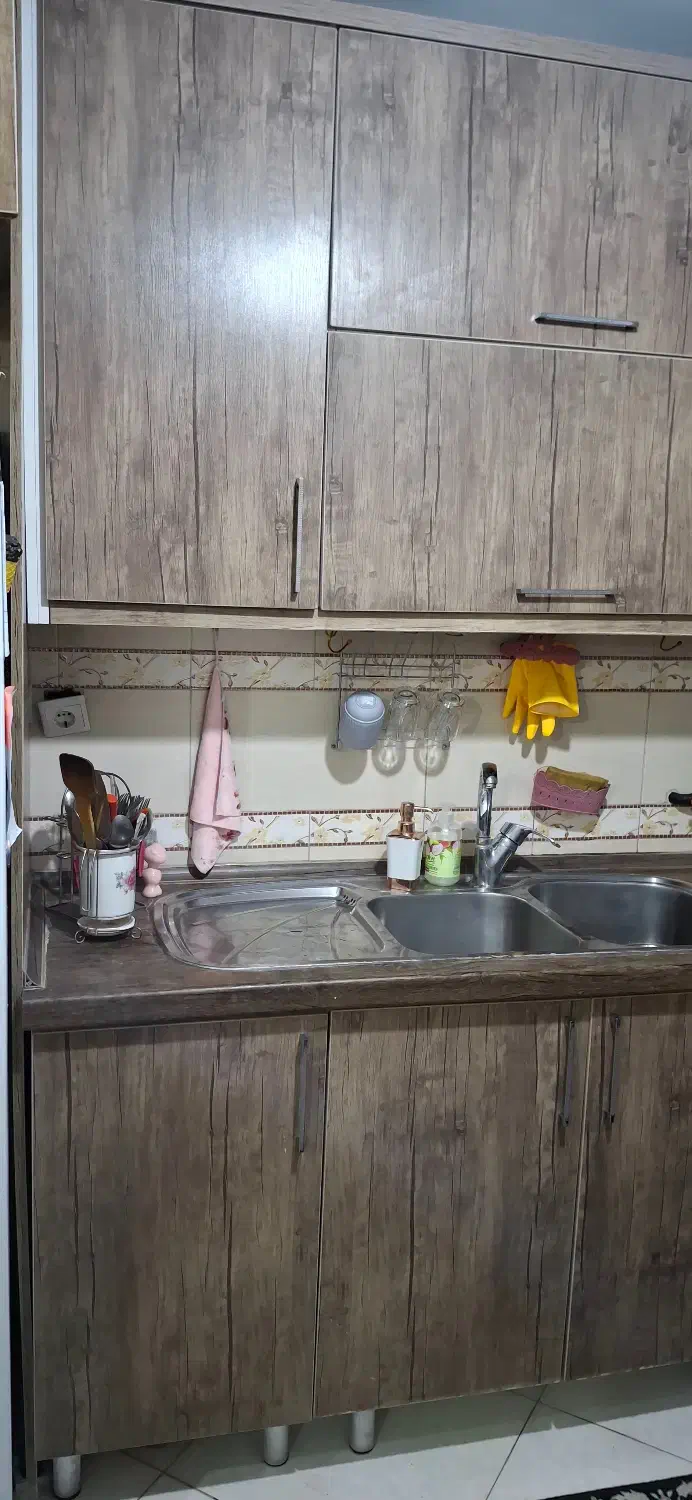 کابینت MDF کامل باهود وسینک دوقلو|مصالح و تجهیزات ساختمان|تهران, دانشگاه شریف|دیوار