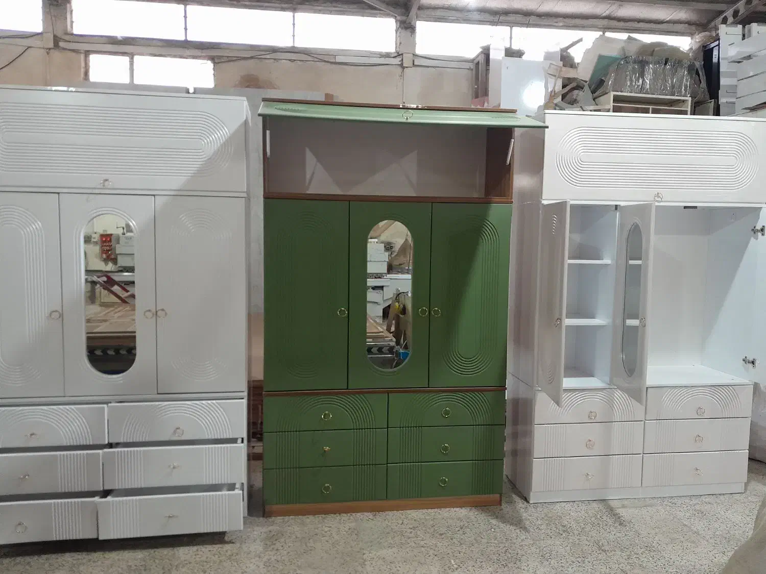 کمد لباس سوپر مات  پسته ای عرض ۱۴۰|جاکفشی، کمد، دراور|اردبیل, |دیوار