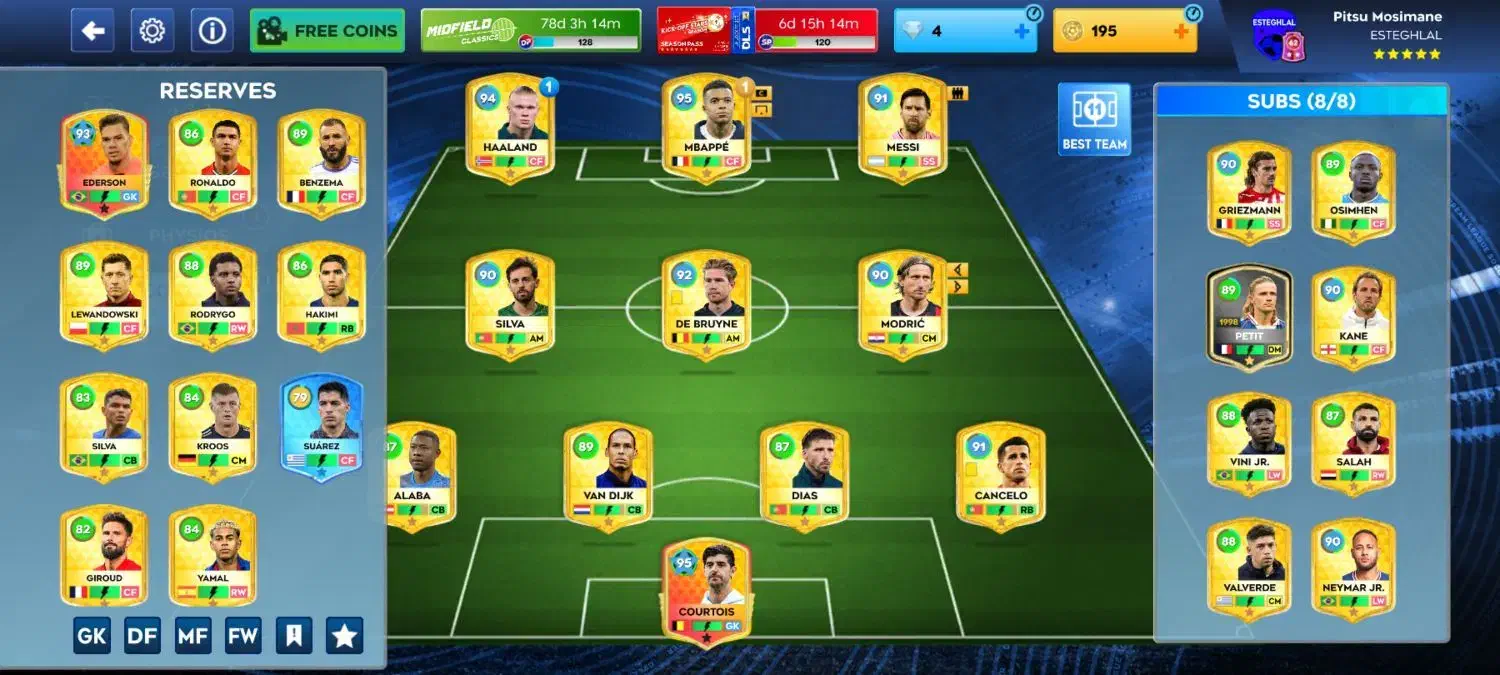 دریم لیگ اکانت|کنسول، بازی ویدئویی و آنلاین|بندر ماهشهر, |دیوار