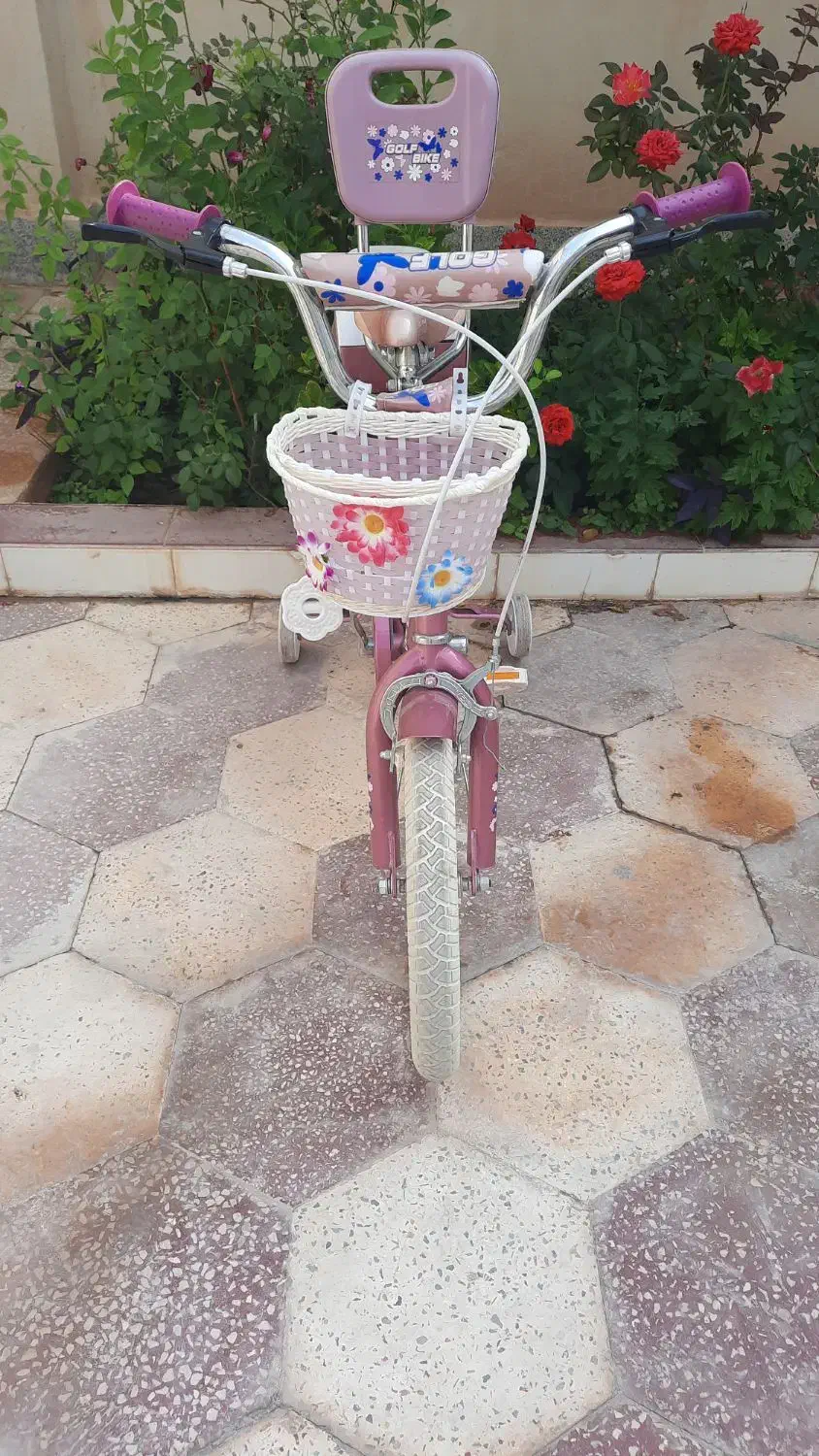 دوچرخه ۱۶ دخترانه صورتی رنگ تمیز وسالم|دوچرخه، اسکیت، اسکوتر|برازجان, |دیوار