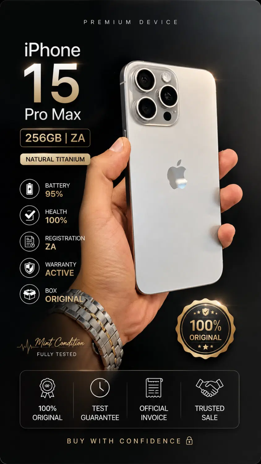 iPhone 15 pro max 256 GB ZA|موبایل|مشهد, بهشت|دیوار