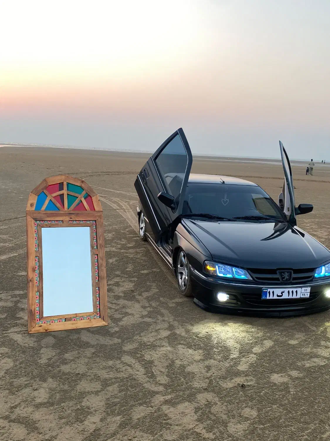 آینه چوبی سنتی دکوراتیو|آینه|دلوار, |دیوار