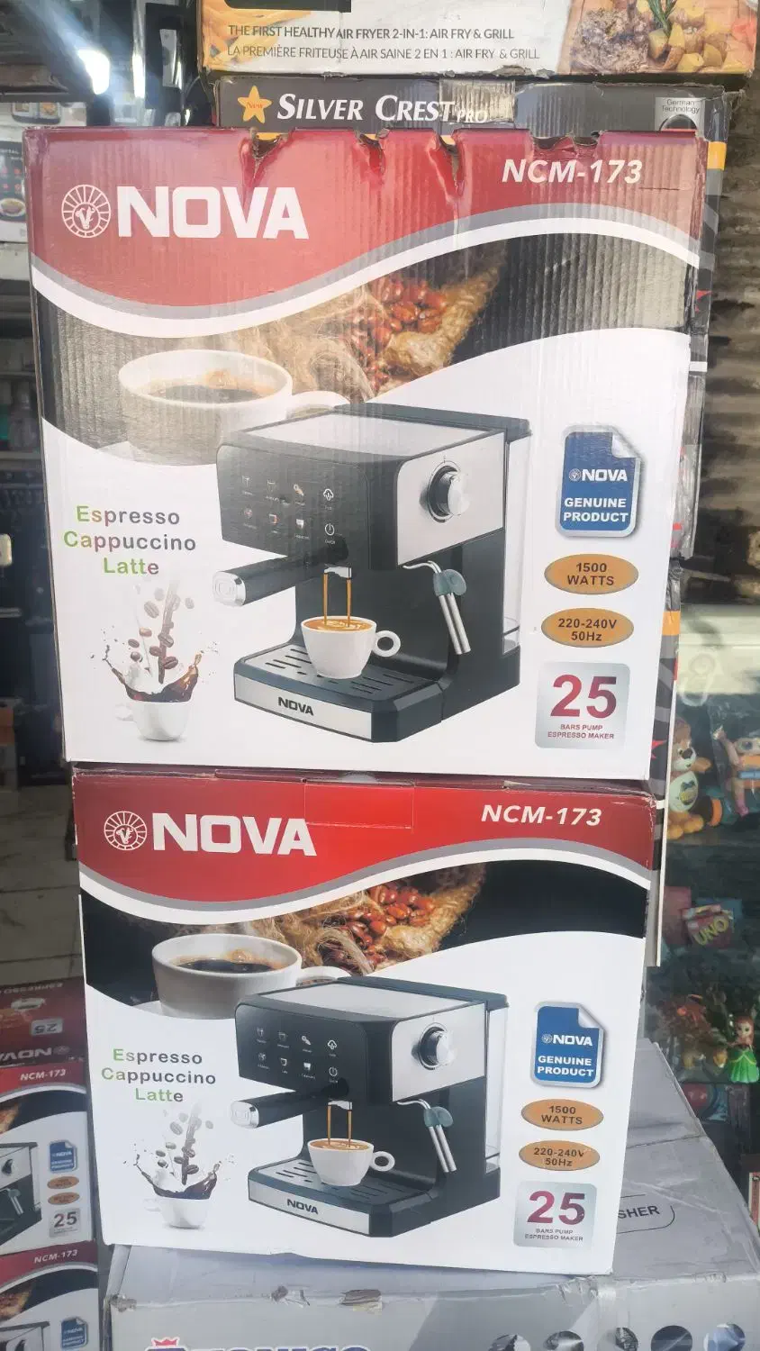 فروش اسپرسوساز نوا مدل173 لمسی25بار|سماور، چای‌ساز، قهوه‌ساز|اهواز, کمپلو جنوبی|دیوار