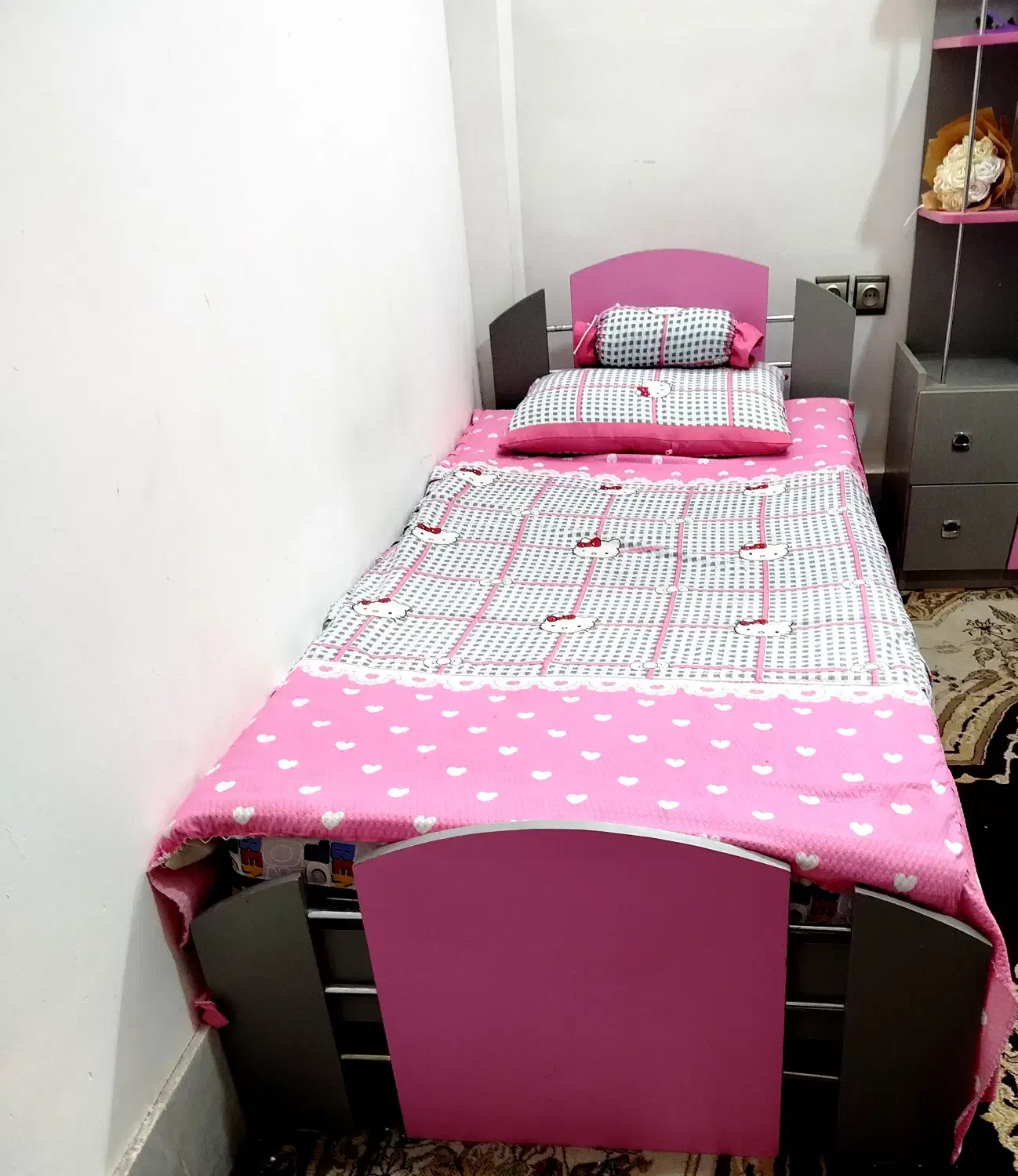 تخت و کمد کودک|تخت و سرویس خواب|بردسکن, |دیوار