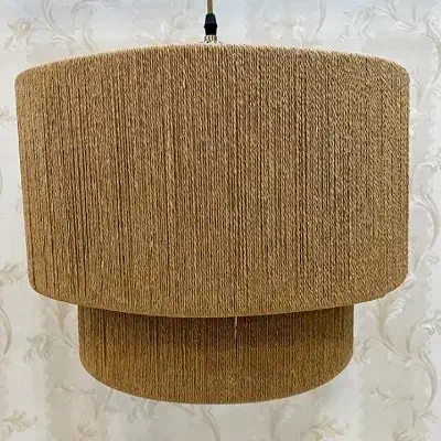 لوستر و اباژور مکرومه و بوهو|لوستر و چراغ آویز|مشهد, شریف|دیوار