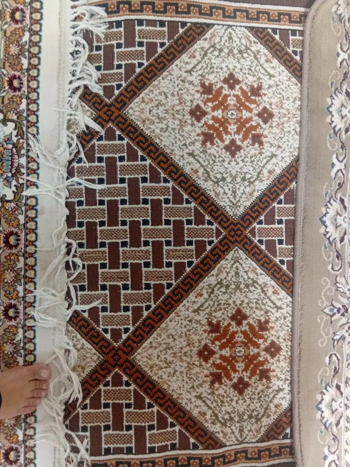 کناره گلیم|گلیم، جاجیم، گبه|نیشابور, میدون بار|دیوار