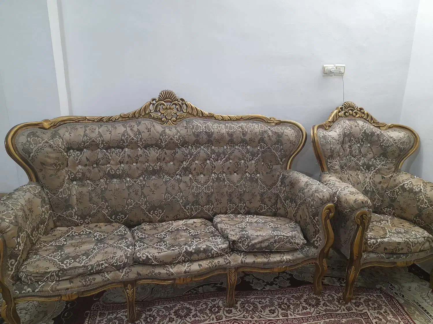 مبل ۷ نفره|مبلمان خانگی و میز عسلی|نسیم‌شهر, |دیوار