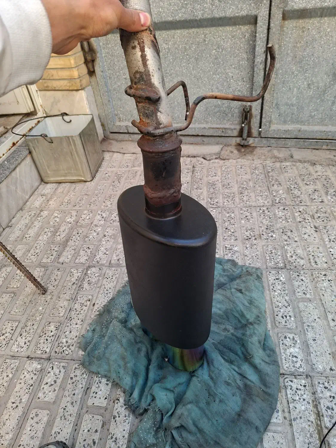 منبع اگزوز ۷۱۵دولولjs|قطعات یدکی و لوازم جانبی|اصفهان, باتون|دیوار