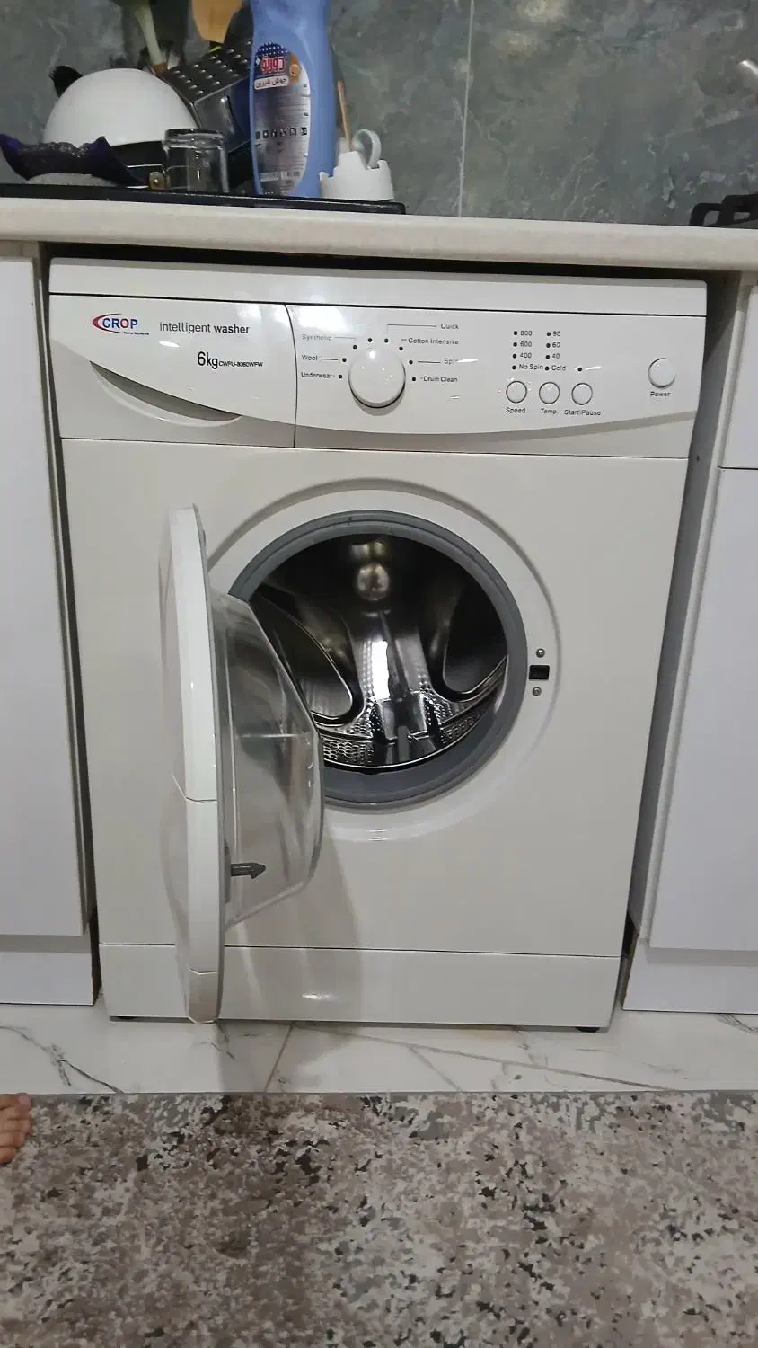 ماشین لباسشویی کروپ(CROP)  درحد نو نو نو|ماشین لباسشویی و خشک‌کن لباس|رشت, باهنر|دیوار