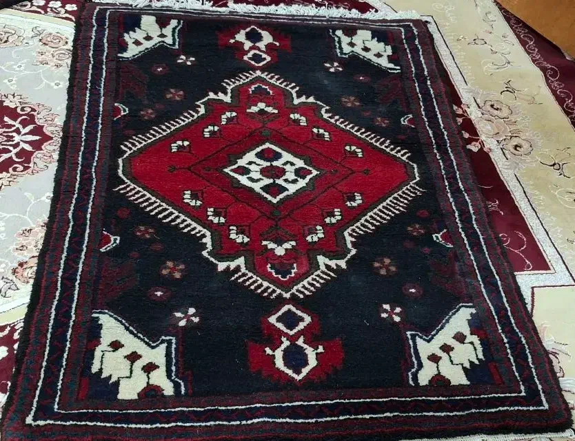 قالی خرسگ دستباف|فرش|قم, حاج زینل|دیوار