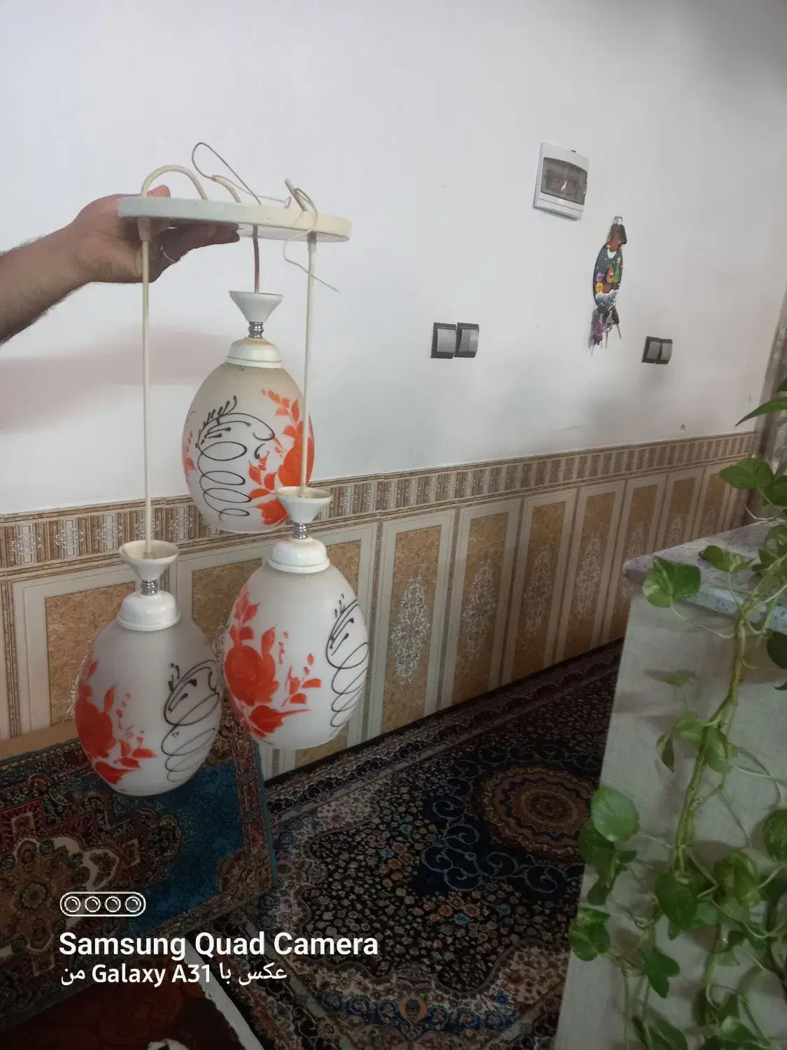 لوستر اشپزخانه|لوستر و چراغ آویز|بیرجند, |دیوار