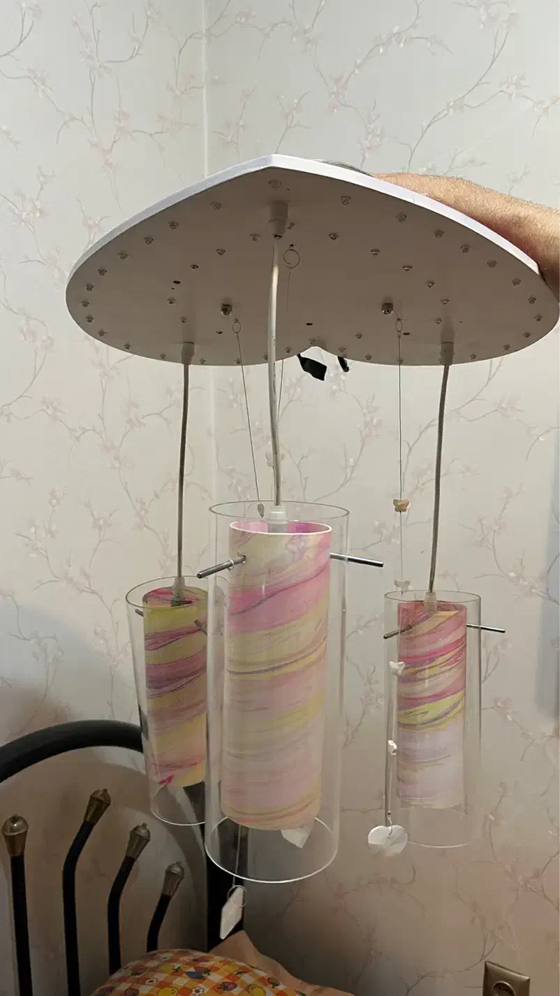 لوستر قلبی|لوستر و چراغ آویز|اصفهان, سپاهانشهر|دیوار