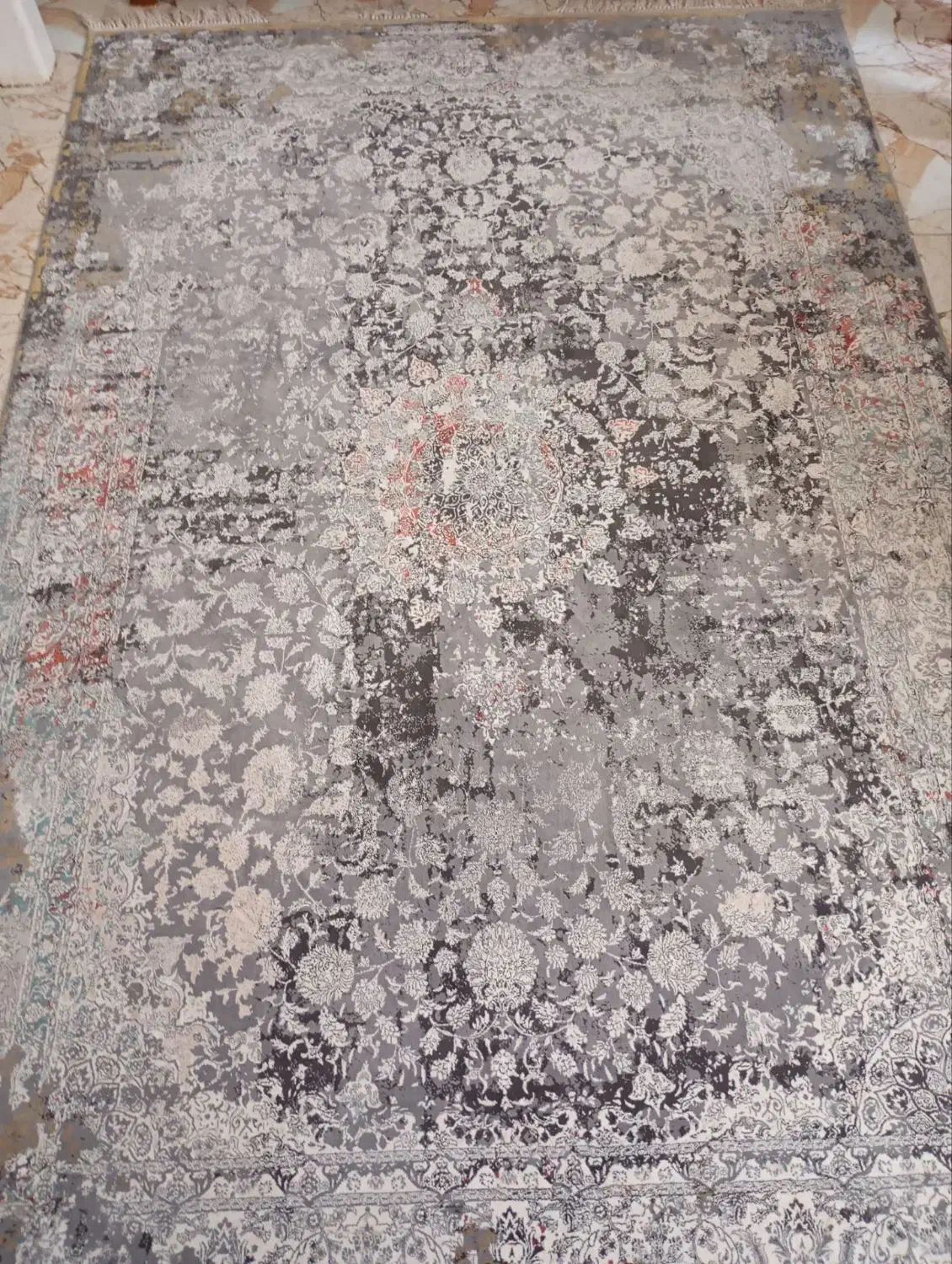 فرش 6متری طوسی ۷۰۰شانه|فرش|ملارد, |دیوار