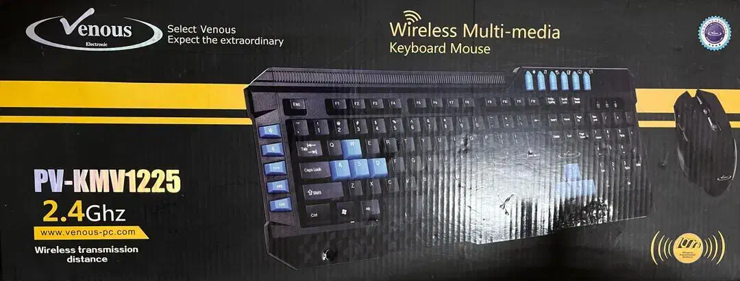 ست کیبورد و موس بی سیم ونوس|قطعات و لوازم جانبی رایانه|قم, انصارالحسین|دیوار