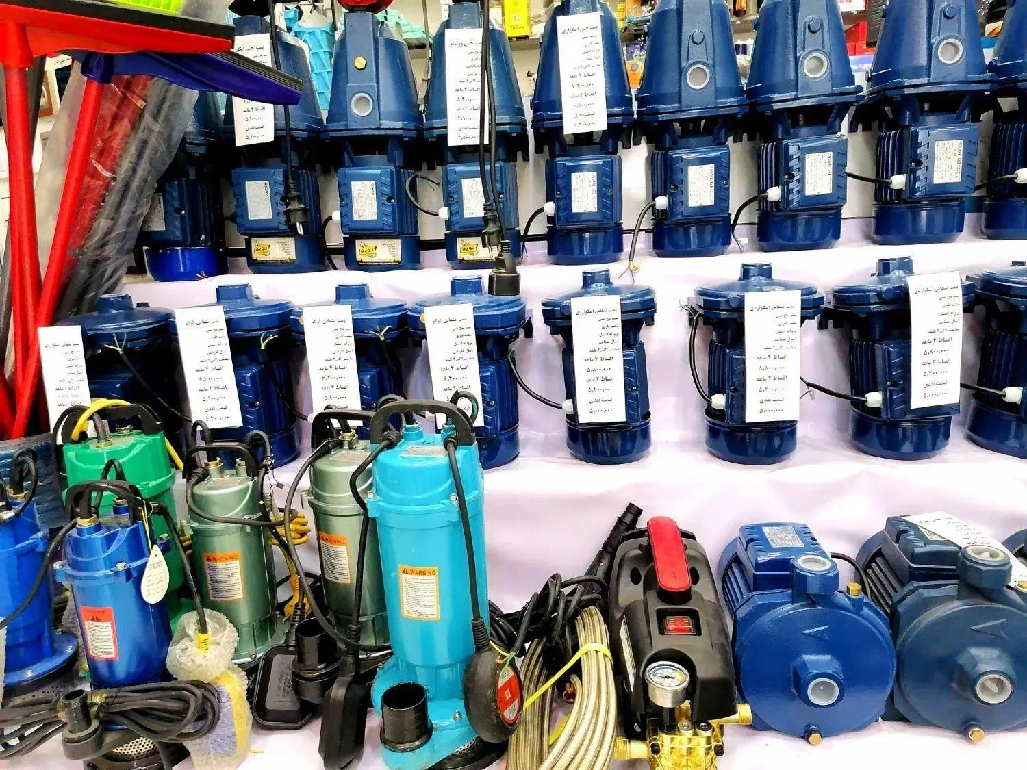 پمپ آب بشقابی و جتی برند راین|مصالح و تجهیزات ساختمان|قم, ولیعصر|دیوار