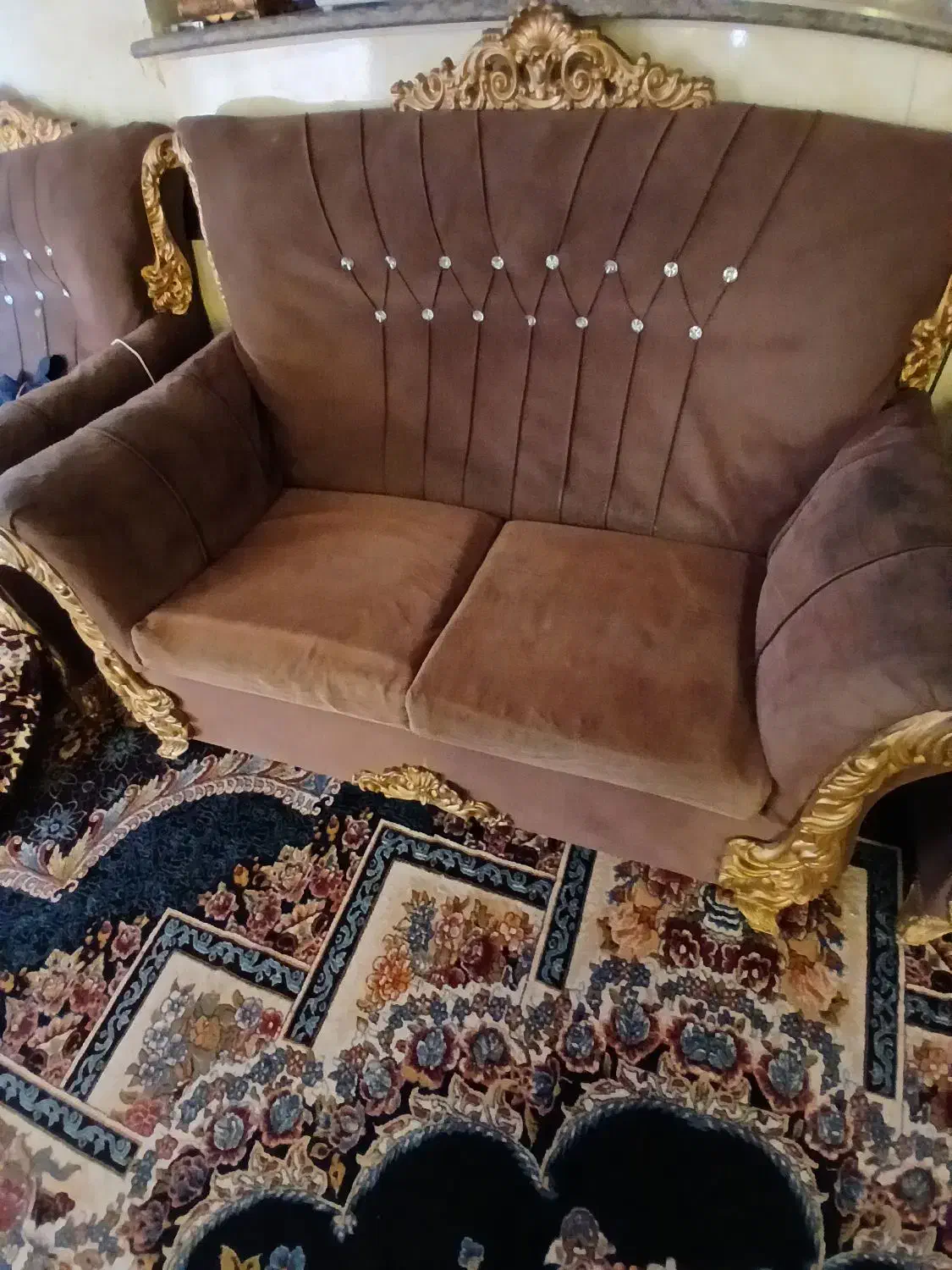 مبل طرح سلطنتی|مبلمان خانگی و میز عسلی|کازرون, |دیوار
