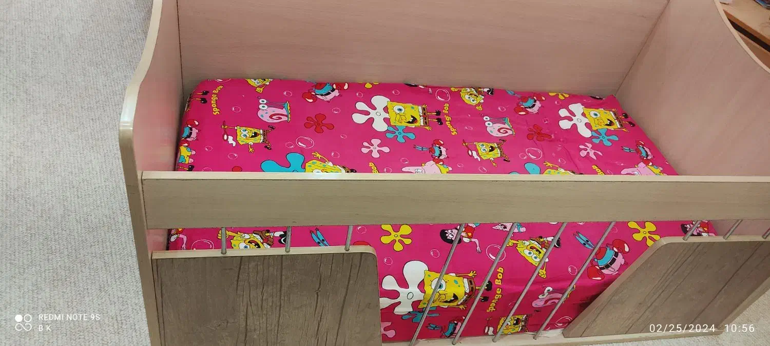 تخت خواب کودک و نوجوان|تخت و سرویس خواب|دزفول, |دیوار