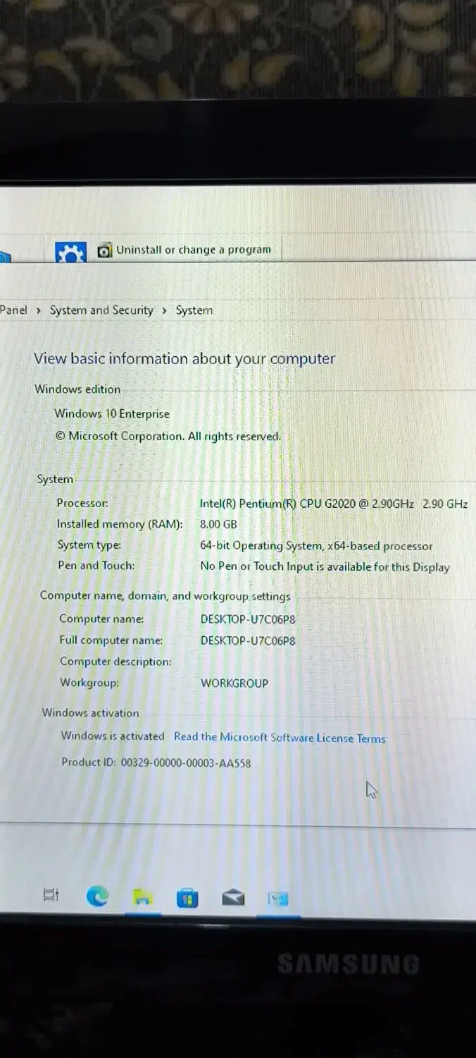 کامپیوتر خونگی سالم و تمیز فروش فوری قیمت توافقی|رایانه رومیزی|دزفول, |دیوار