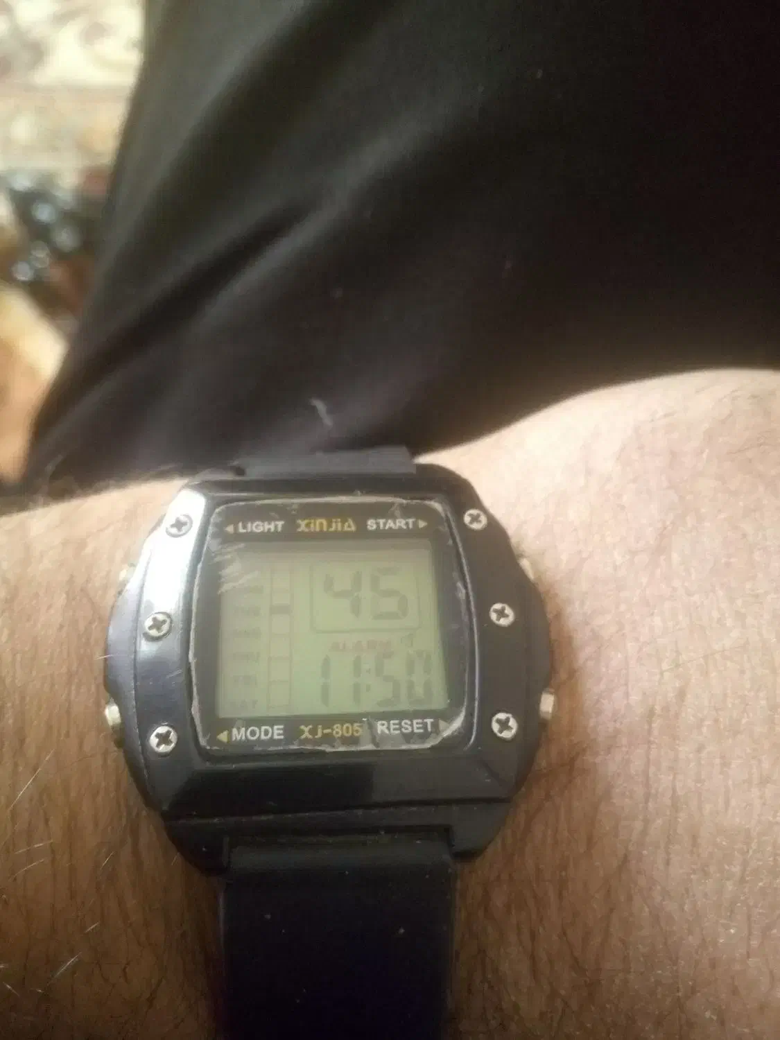 یک عدد ساعت ژینجیا یا نینجا قدیمی سالم|ساعت|هشترود, |دیوار