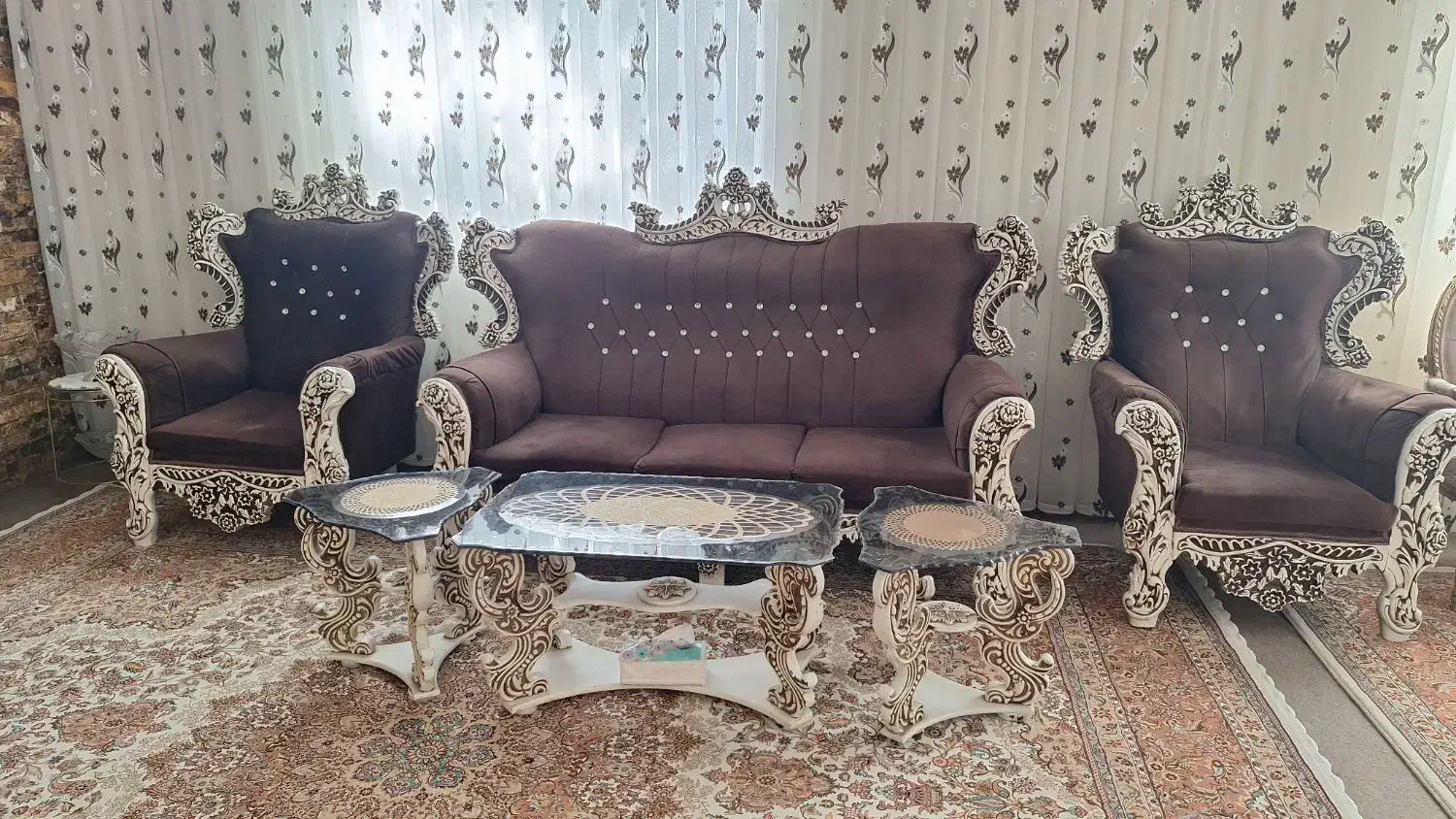 مبل ۷ نفره|مبلمان خانگی و میز عسلی|محلات, |دیوار