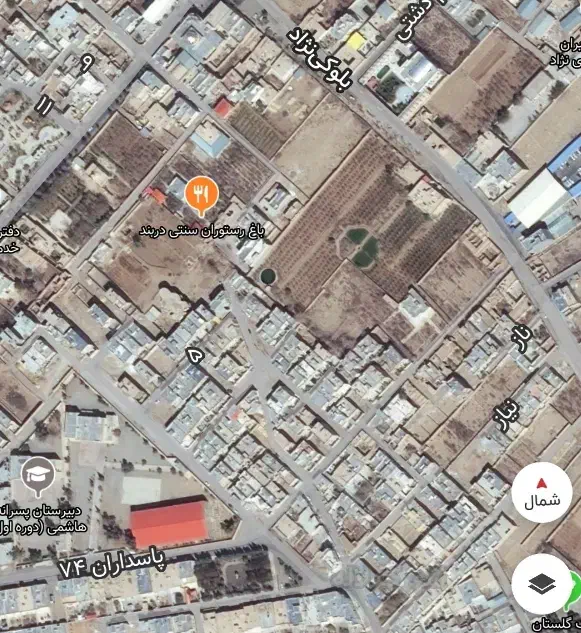 زمین 220متری/سنددار در پاسداران/با پروانه ساخت|فروش زمین و ملک کلنگی|حمیدیا, |دیوار