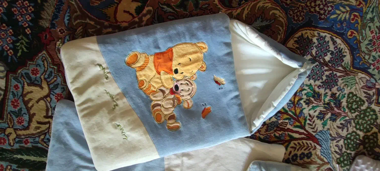 سرویس خواب نوزاد مخمل چهار تیکه|تخت و صندلی بچه|مشهد, آبکوه|دیوار