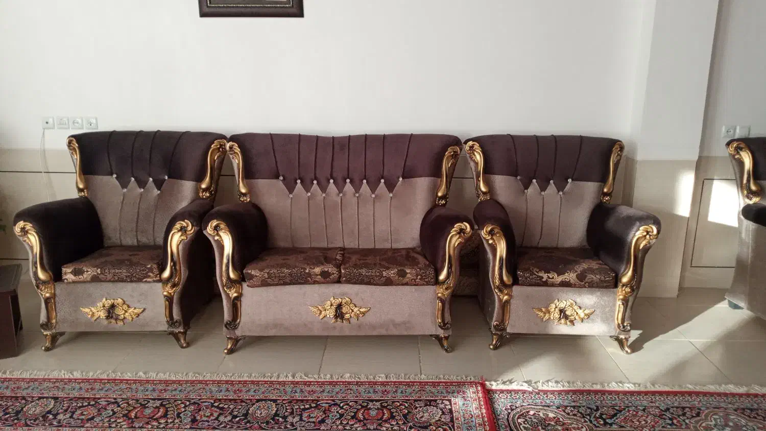 مبل راحتی ۷ نفره|مبلمان خانگی و میز عسلی|لنجان, |دیوار