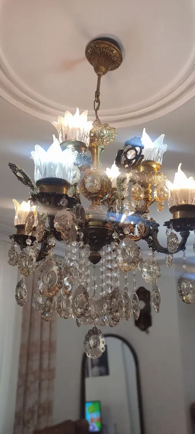 لوستر برنز|لوستر و چراغ آویز|محمدیه-قزوین, |دیوار