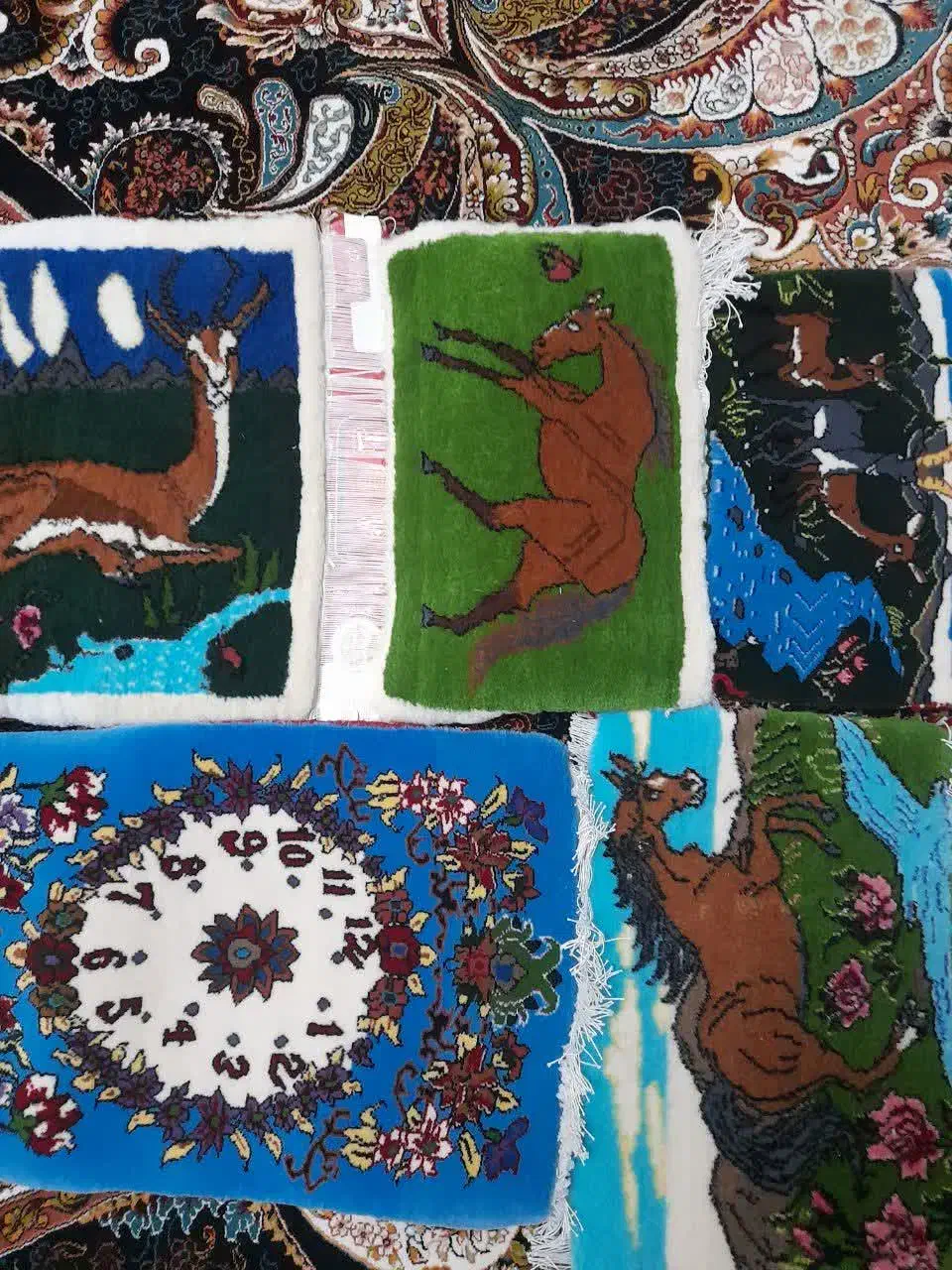 تابلو فرش های دست بافت قیمت پایین|تابلو فرش|پرند, فاز ۶|دیوار