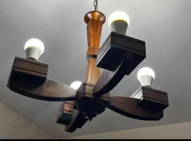 لوستر چوبی|لوستر و چراغ آویز|تهران, هروی|دیوار