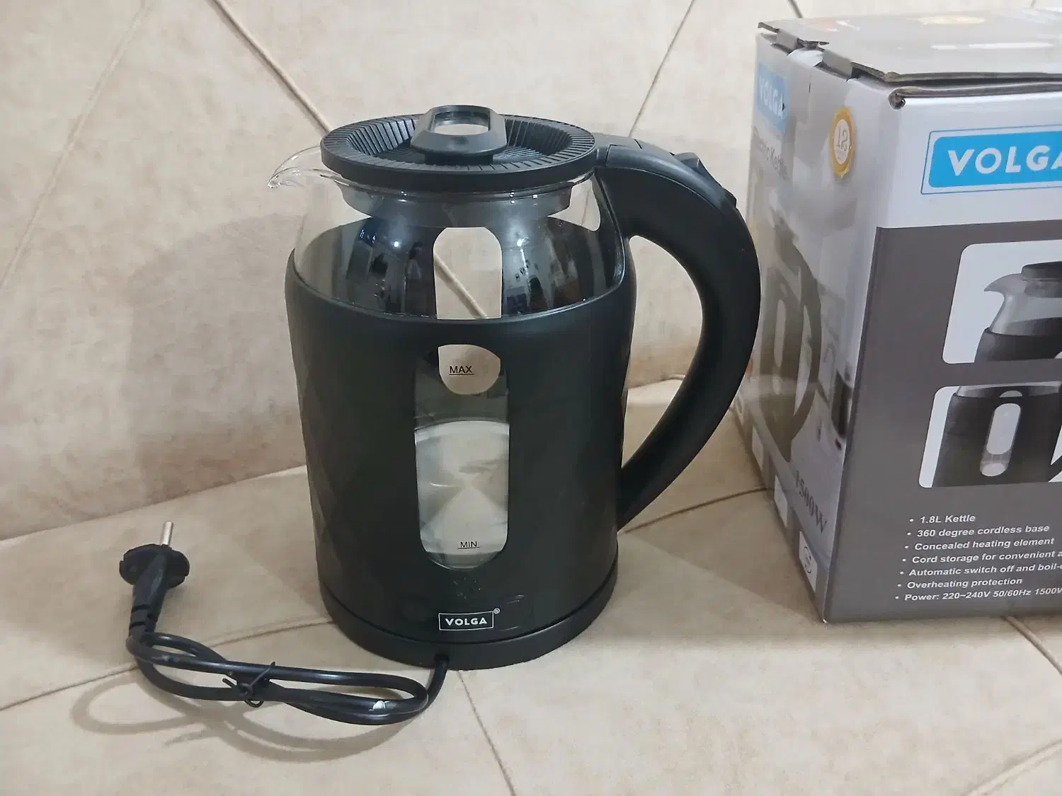 کتری برقی ۱۸۰۰ میلی لیتر|سماور، چای‌ساز، قهوه‌ساز|امیدیه, |دیوار