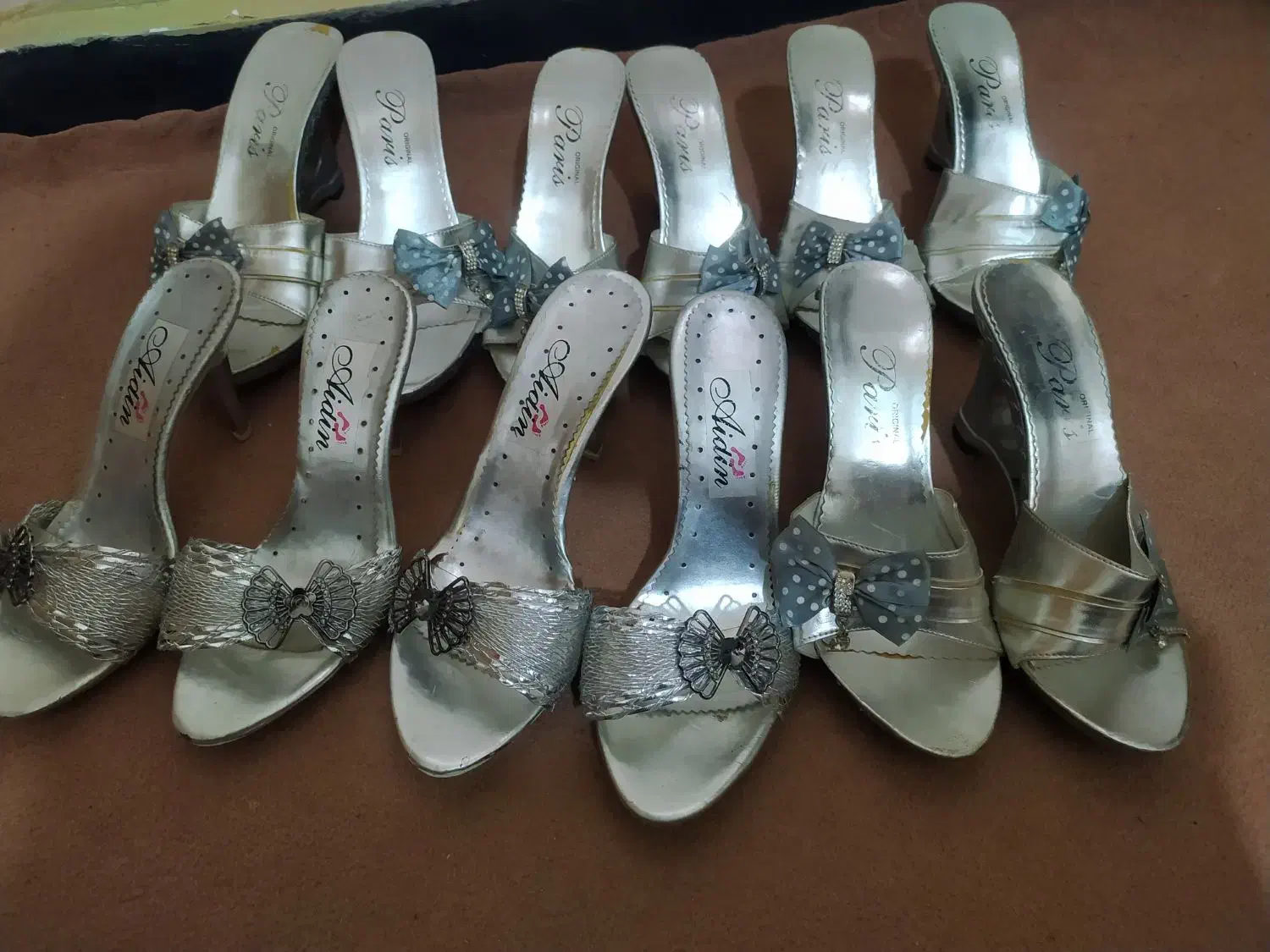 صندل نقره ای زنانه|کیف، کفش، کمربند|خرم‌آباد, |دیوار