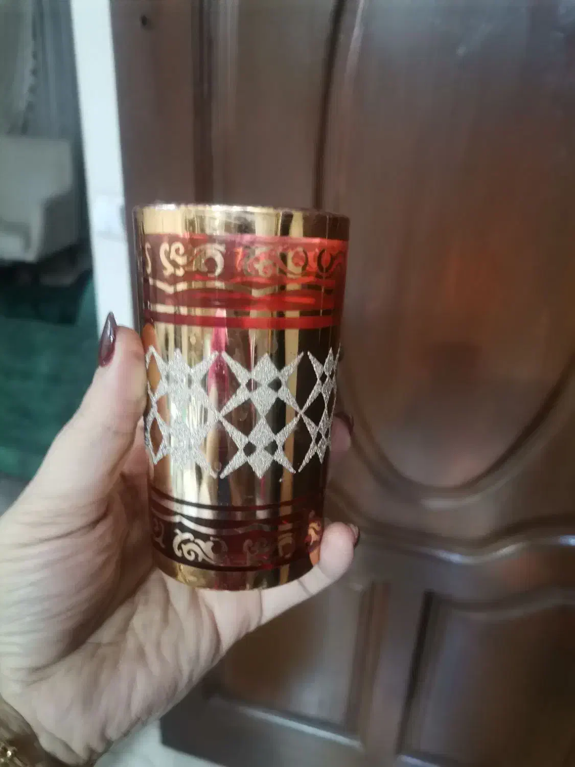 یک دست لیوان پذیرایی طرح دار و شیک|ظروف سرو و پذیرایی|اسلام‌شهر, باغ فیض|دیوار