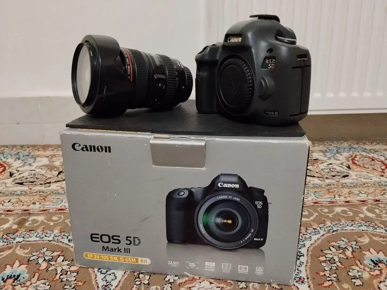 دوربین CANON 5D MARK lll در حد نو با لنز حرفه ای|دوربین عکاسی و فیلمبرداری|زاهدان, |دیوار