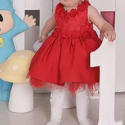 لباس مجلسی عروسکی نوزادی|کفش و لباس بچه|پرند, فاز ۱|دیوار