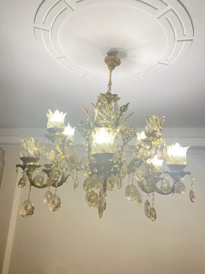 لوستر برنجی|لوستر و چراغ آویز|تهران, مسعودیه|دیوار